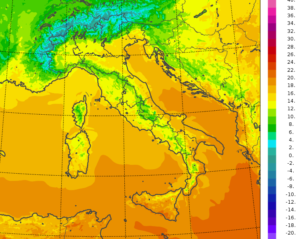 temperature minime italia oggi