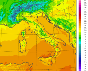 temperature minime italia oggi
