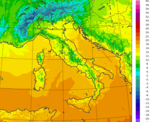 temperature minime italia oggi