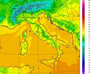 temperature minime oggi italia