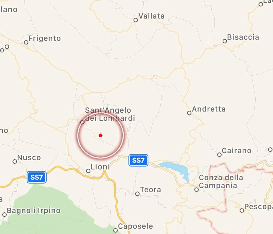 terremoto campania Sant'Angelo dei Lombardi Avellino