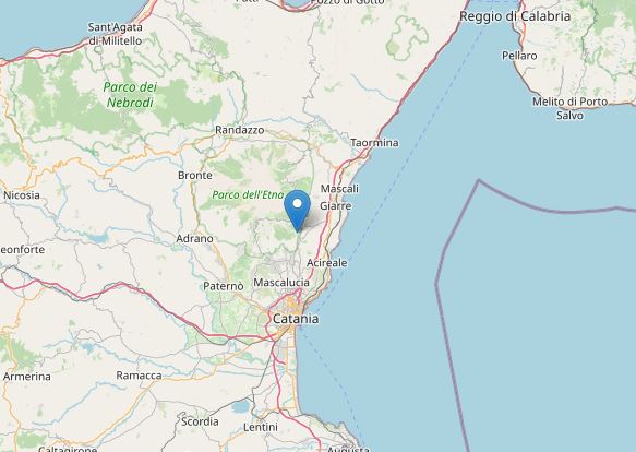 terremoto sicilia oggi catania etna