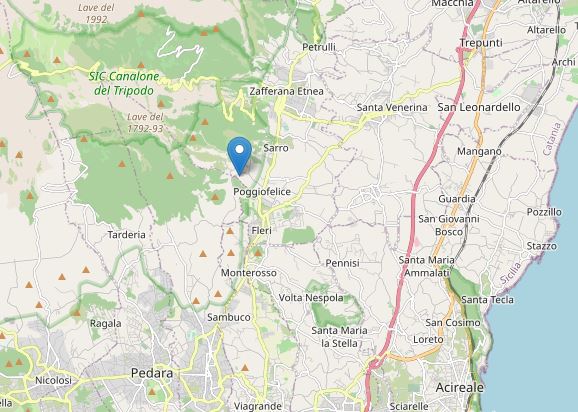 terremoto sicilia oggi catania