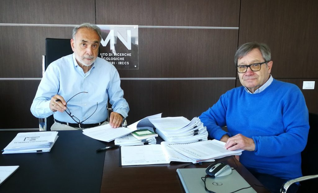 Da sinistra Giuseppe Remuzzi e Fredy Suter