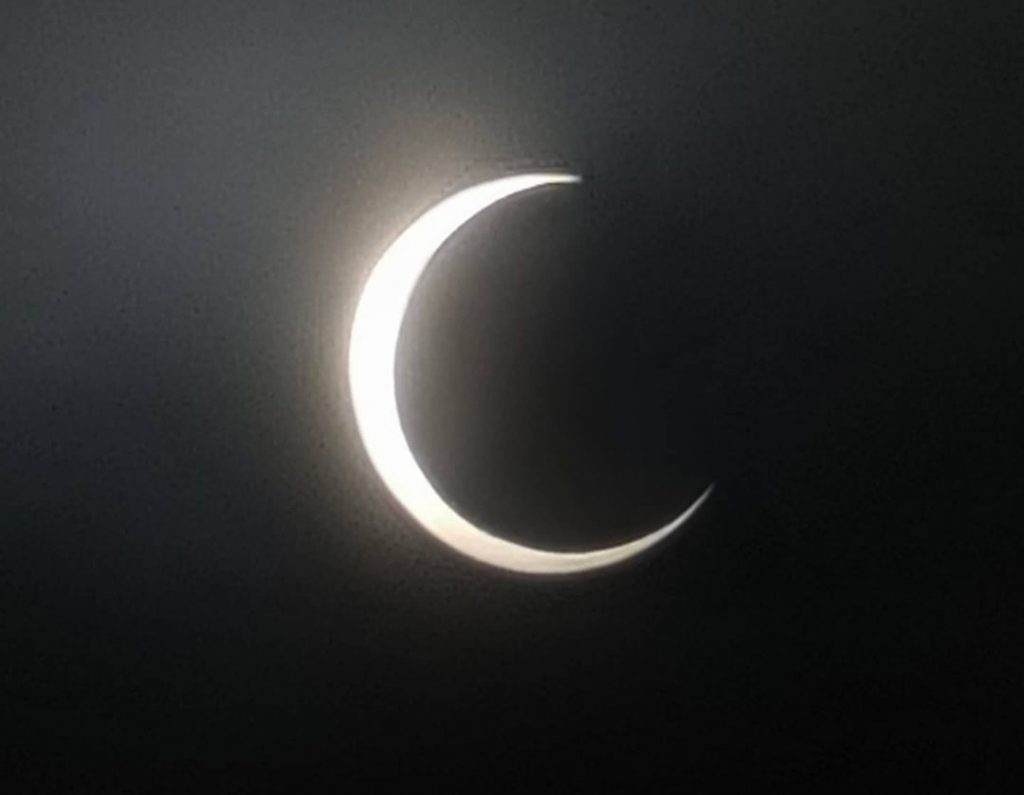 L'eclissi anulare vista dal Canada