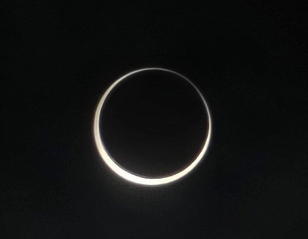 L'eclissi anulare vista dal Canada