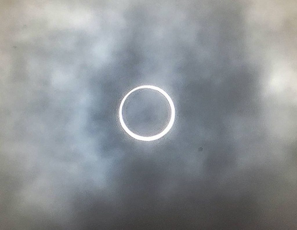 L'eclissi anulare vista dal Canada