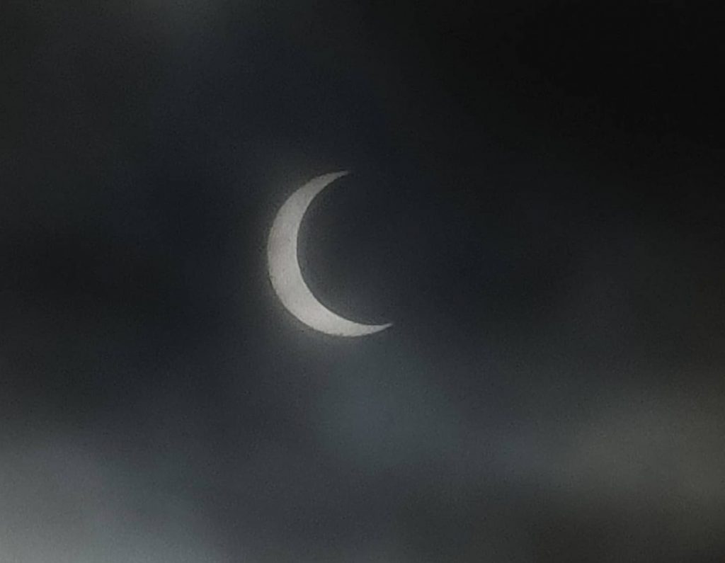 L'eclissi anulare vista dal Canada