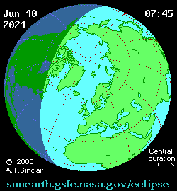 eclissi solare 10 giugno