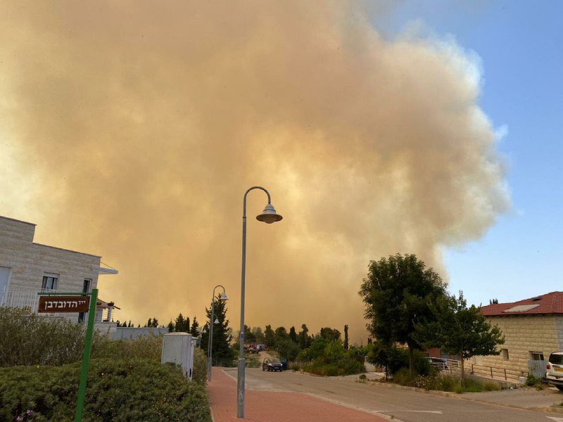 incendi israele gerusalemme