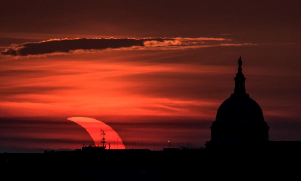 L'eclissi vista dagli USA