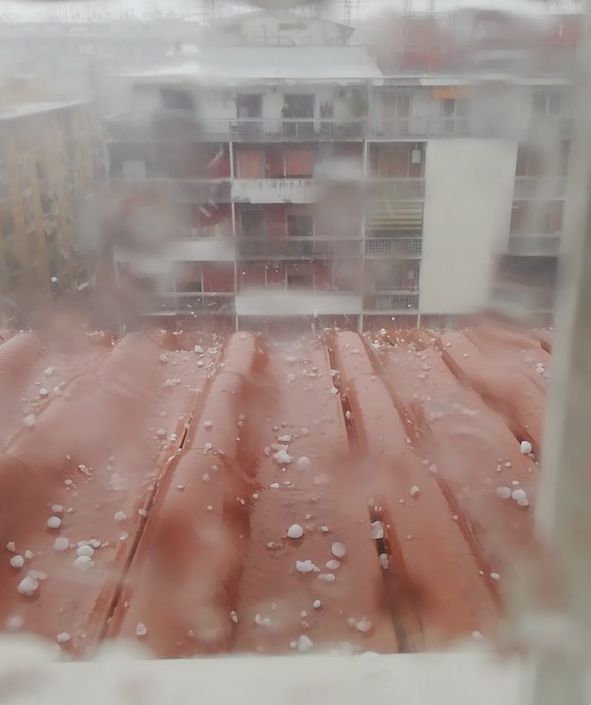 maltempo roma grandine