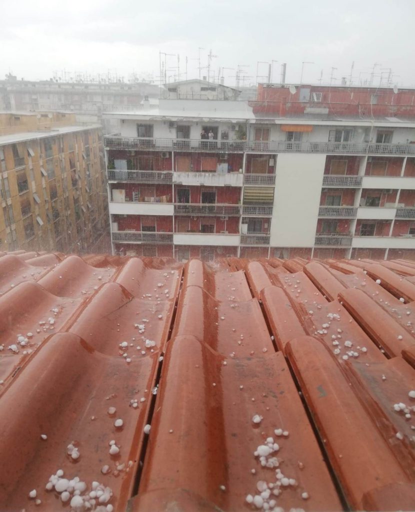 maltempo roma grandine