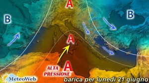 previsioni meteo 21 giugno