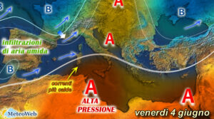 previsioni meteo 4 giugno