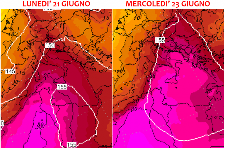 previsioni meteo italia super caldo giugno 2021
