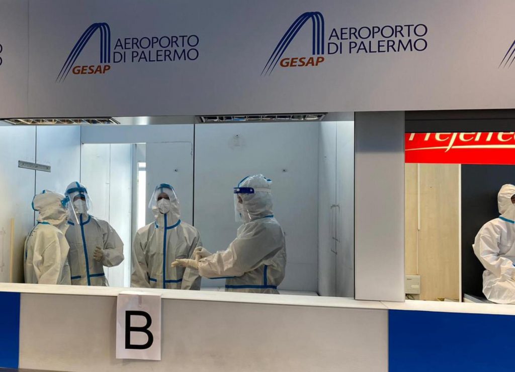 tamponi aeroporto di palermo