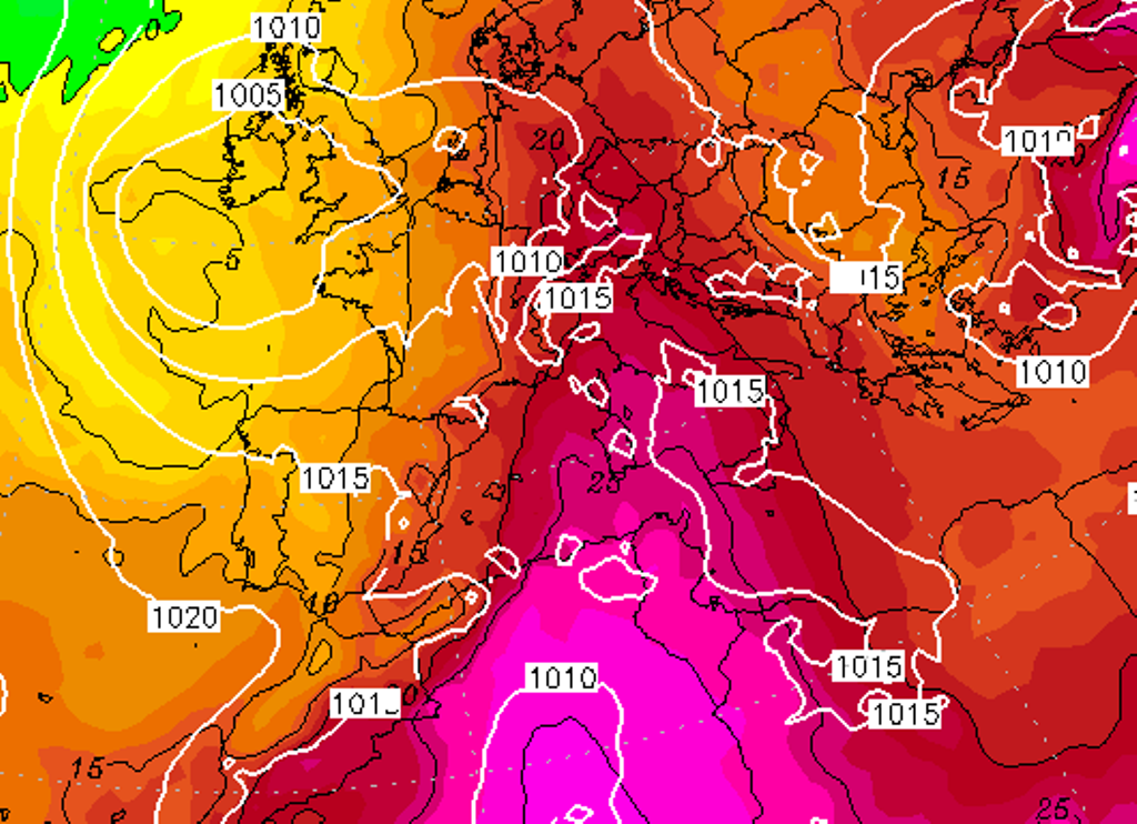 temperature italia domenica 20 giugno 2021