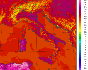 temperature massime italia oggi