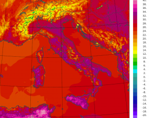 temperature massime italia oggi