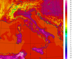 temperature massime italia oggi