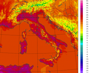 temperature massime oggi italia