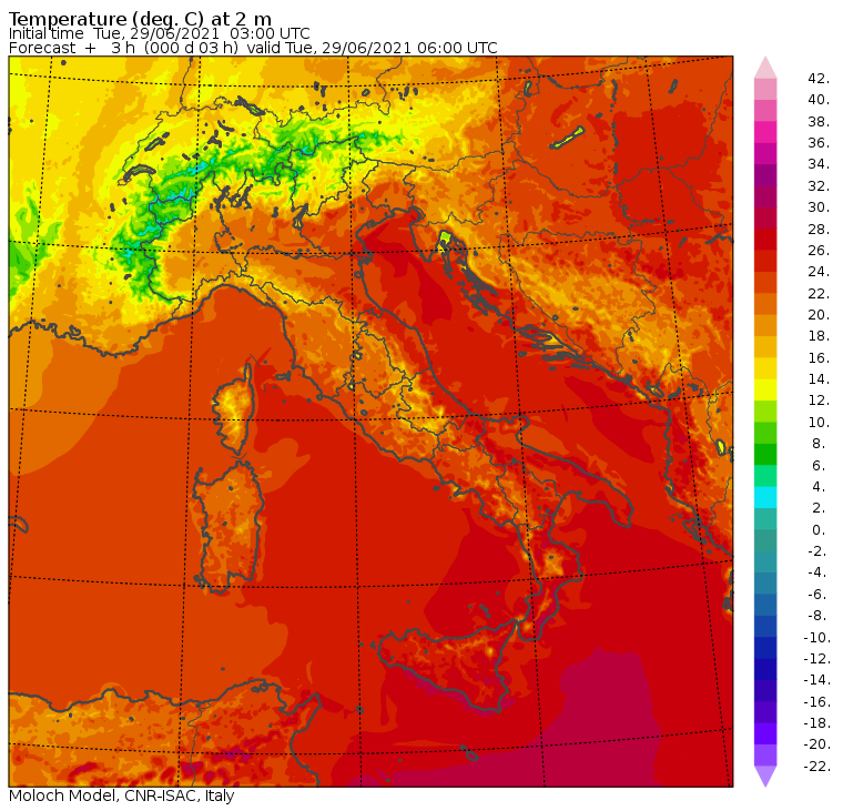 temperature minime italia