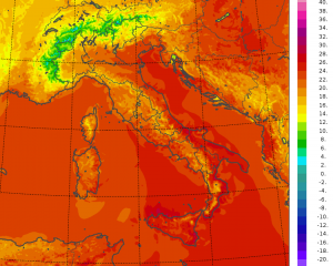 temperature minime italia oggi