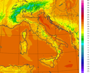 temperature minime italia oggi