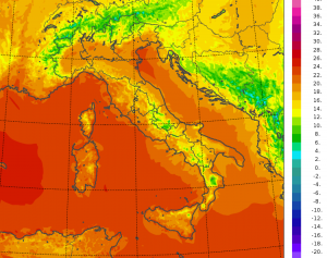 temperature minime italia oggi