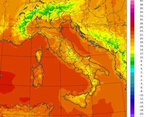 temperature minime italia oggi