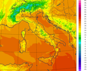 temperature minime italia oggi
