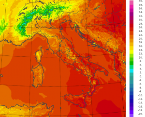 temperature minime italia oggi