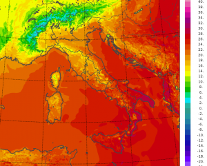 temperature minime italia oggi