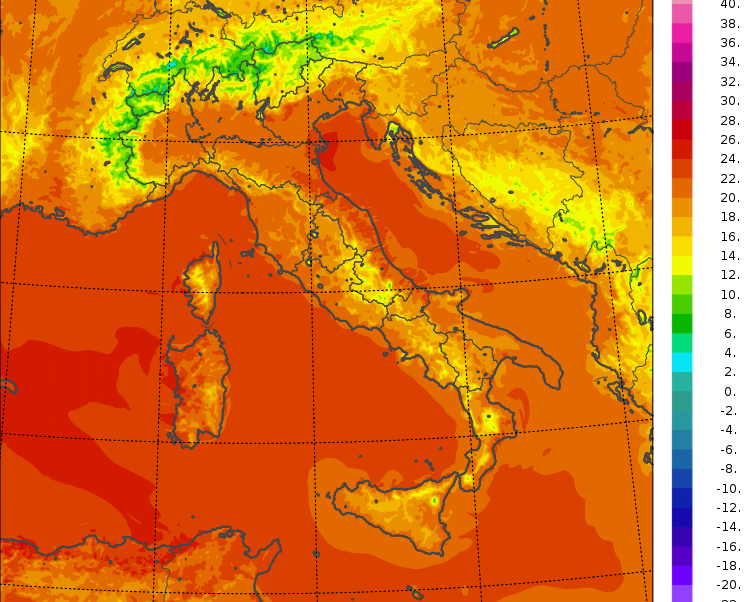 temperature minime oggi