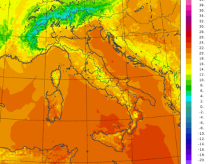 temperature minime oggi italia