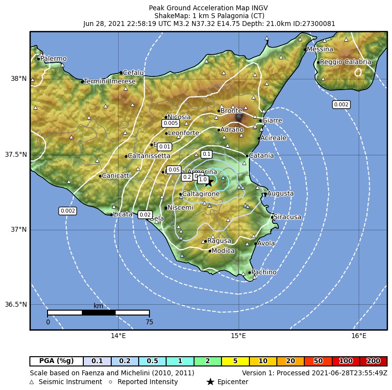 terremoto catania