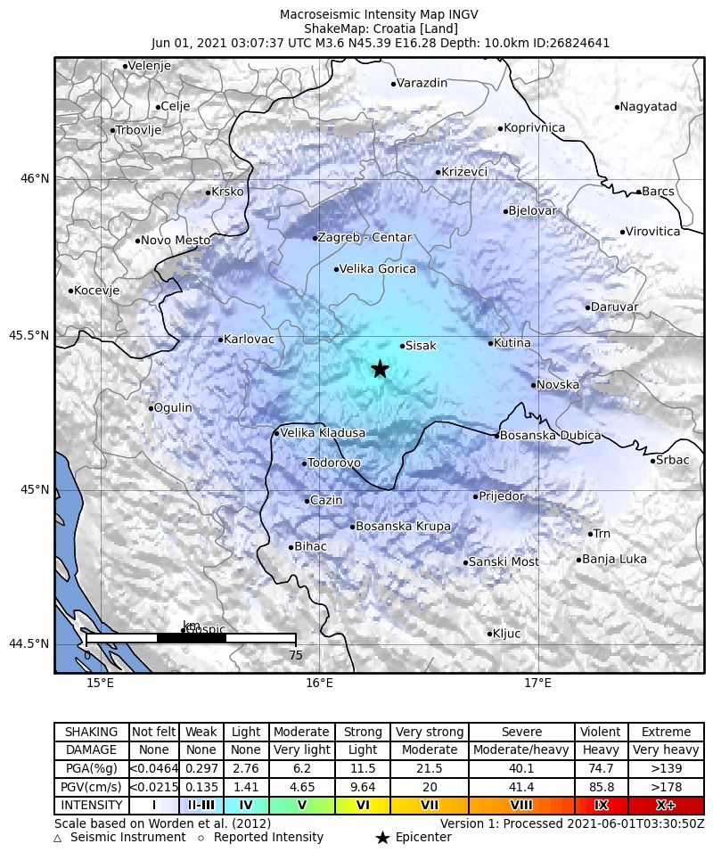 terremoto croazia