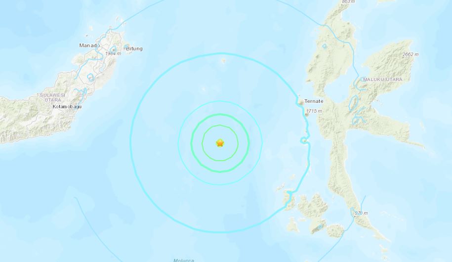 terremoto indonesia molucche