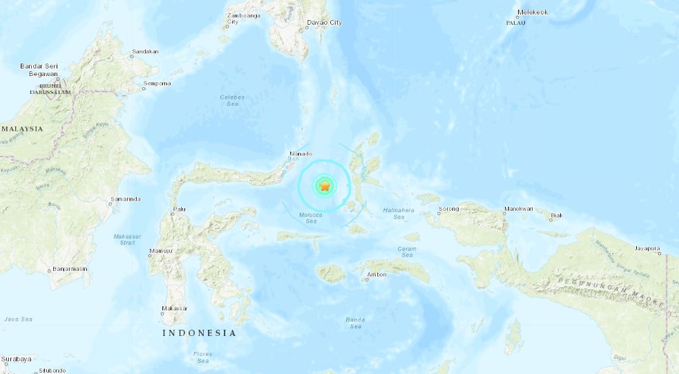 terremoto indonesia molucche