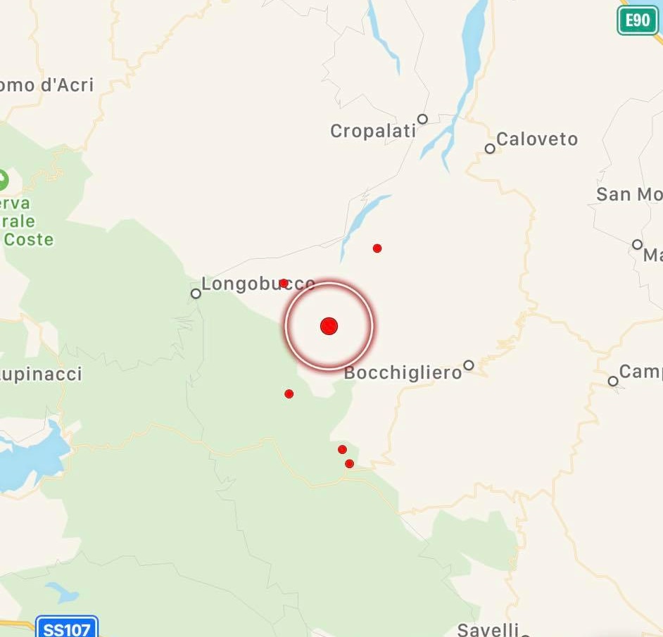terremoto oggi calabria cosenza