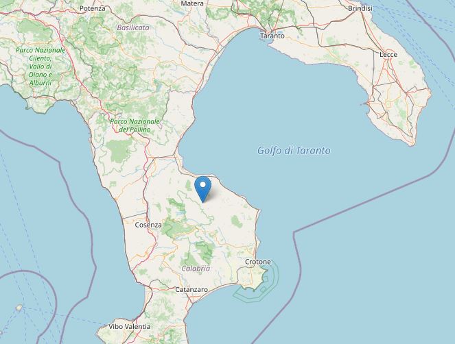 terremoto oggi calabria cosenza