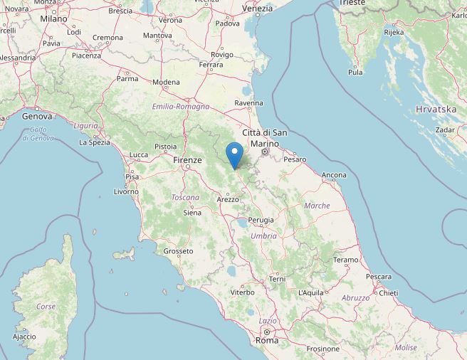 terremoto oggi toscana arezzo