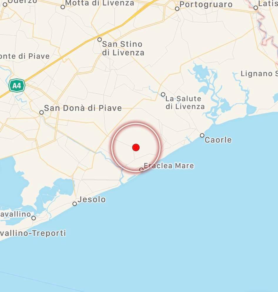 terremoto veneto oggi