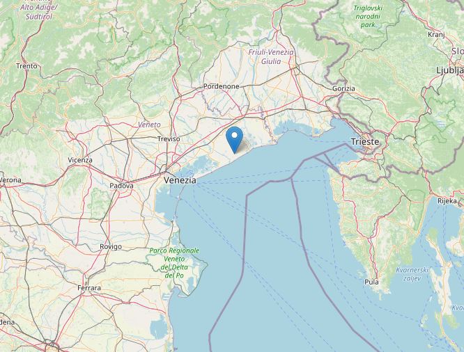 terremoto veneto oggi