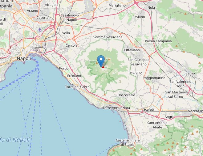 terremoto vesuvio oggi
