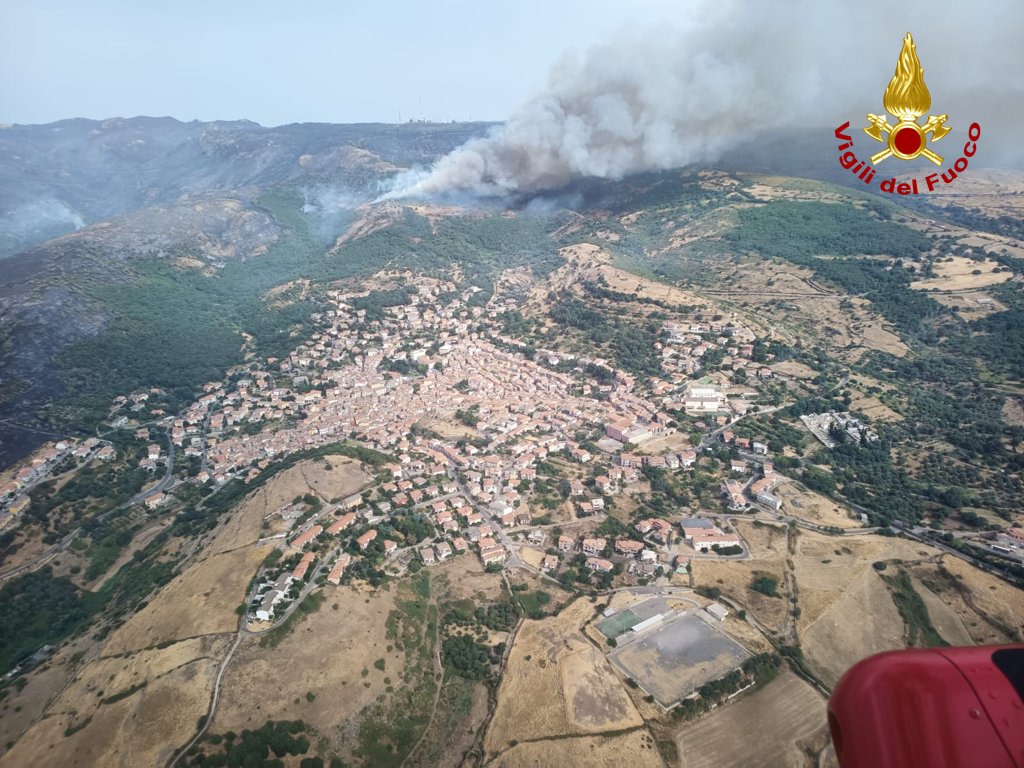 Santu Lussurgiu incendi sardegna