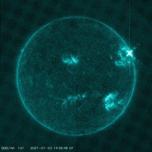 brillamento classe x sole 3 luglio