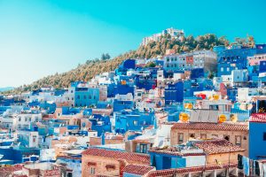 città blu marocco