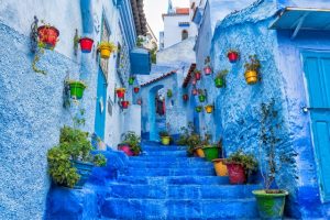 città blu marocco